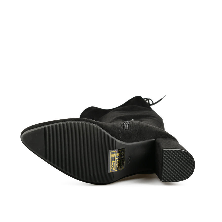 cizme damă textil negru 4