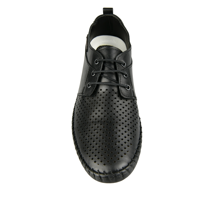 ανδρικά παπούτσια φυσικό δέρμα μαύρο 1