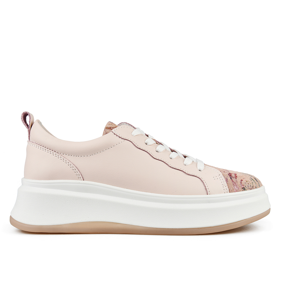 γυναικεία παπούτσια φυσικό δέρμα ροζ 0