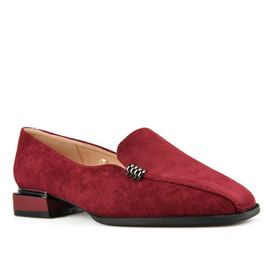 pantofi damă textil bordo 1