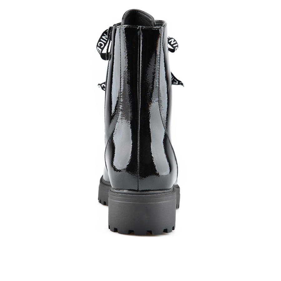 botine damă piele ecologică negru 4