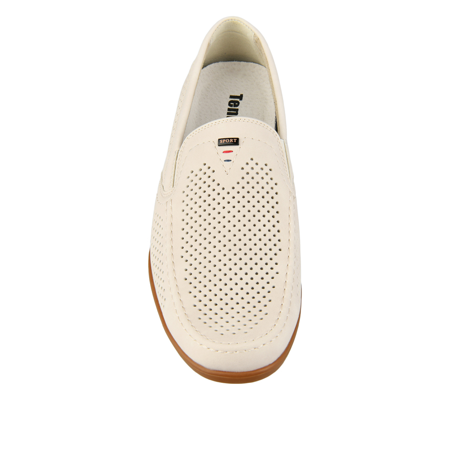 pantofi bărbați piele ecologică alb 1