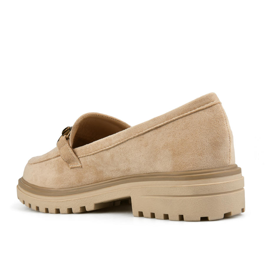 γυναικεία παπούτσια ύφασμα μπεζ 3