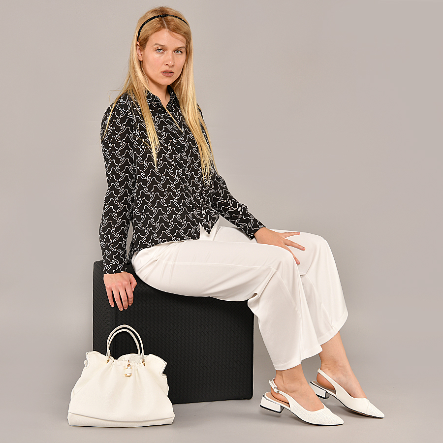 γυναικεία σανδάλια οικολογικό δέρμα λευκά 4