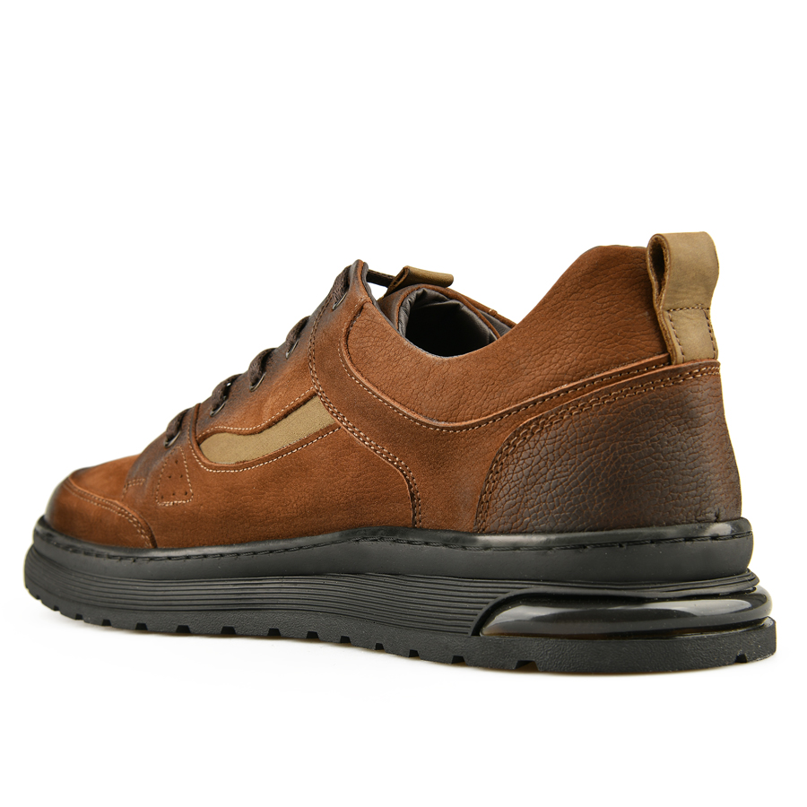 ανδρικά παπούτσια φυσικό δέρμα καφέ 3