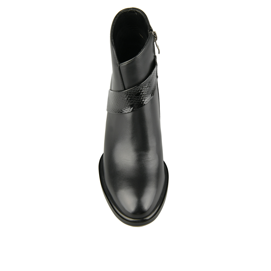 botine damă piele ecologică negru 2