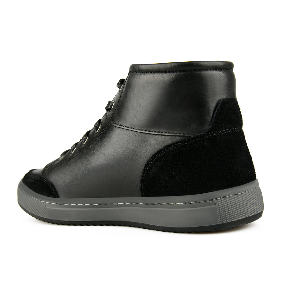 botine bărbați piele naturală negru 3