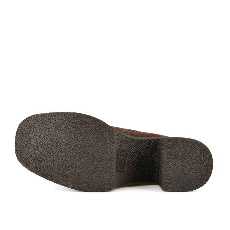 botine damă textil maro 4