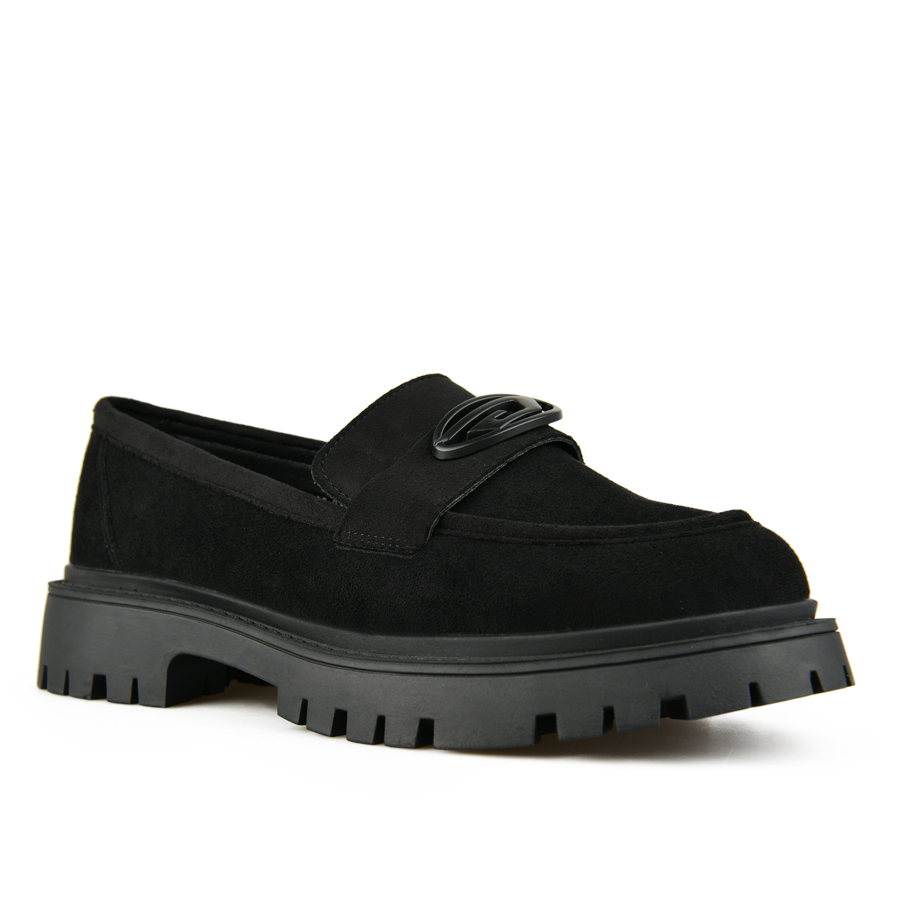pantofi damă textil negru 1