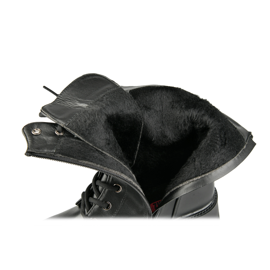 γυναικεία μποτάκια οικολογικό δέρμα μαύρο 5