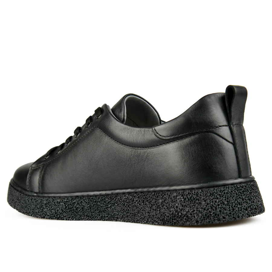 ανδρικά παπούτσια φυσικό δέρμα μαύρο 3