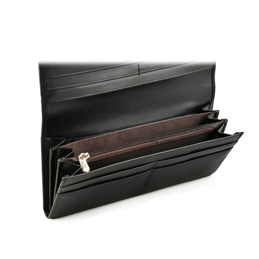 portofel damă piele ecologică negru 2