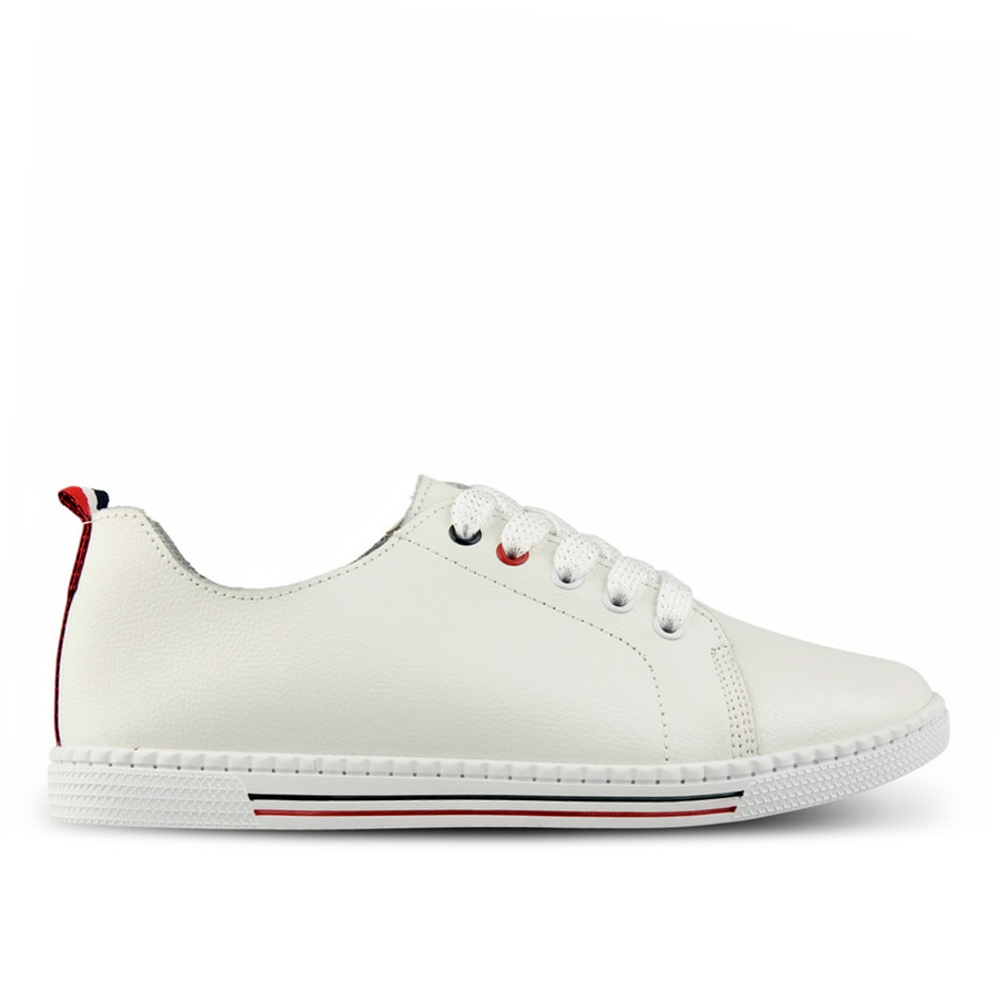 pantofi damă piele naturală alb 0