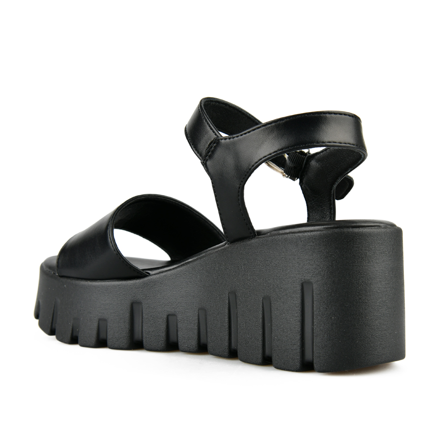 дамски сандали еко кожа черни 3