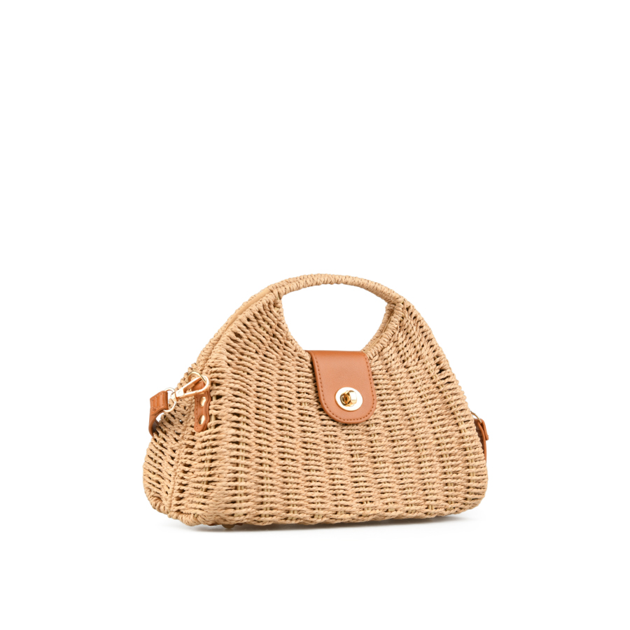 дамска чанта изкуствен материал кафява 0