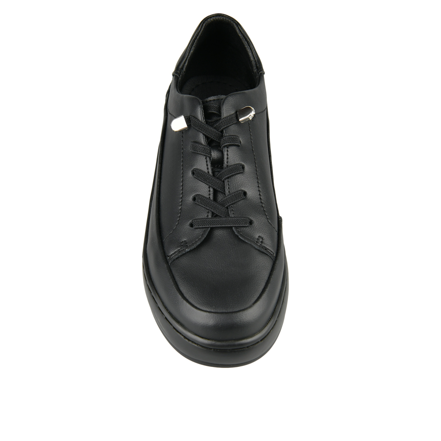 γυναικεία παπούτσια φυσικό δέρμα μαύρο 1