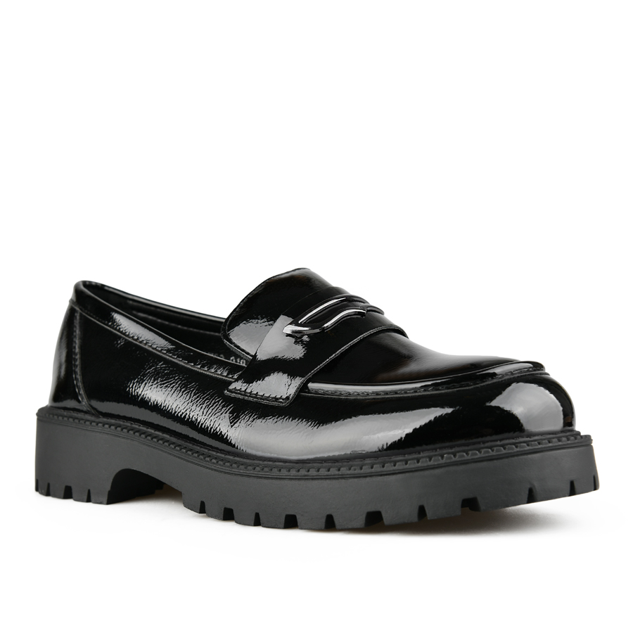 γυναικεία παπούτσια φυσικό δέρμα μαύρο 1