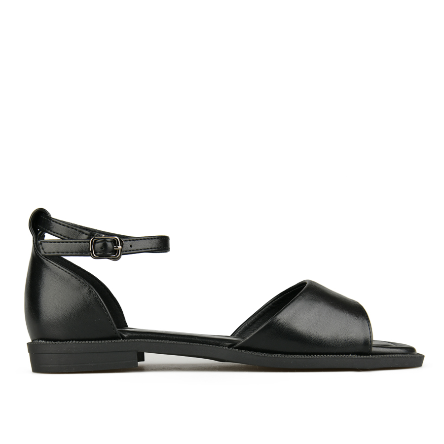 γυναικεία σανδάλια οικολογικό δέρμα μαύρο 0