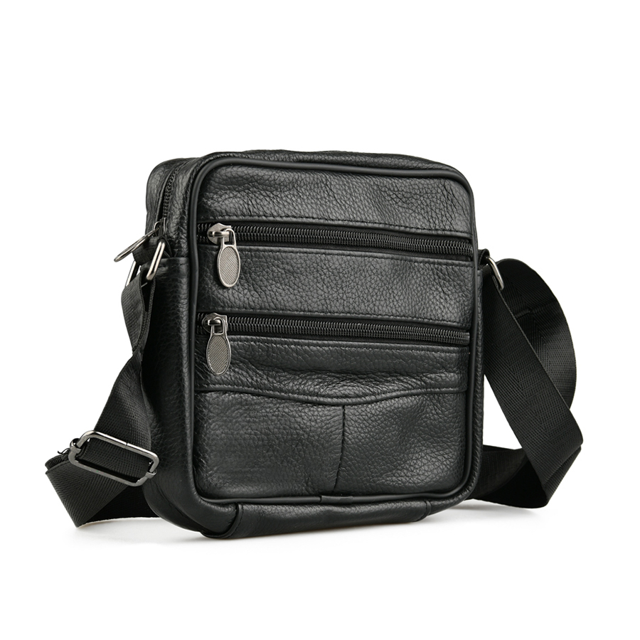 geantă bărbați piele naturală negru 0