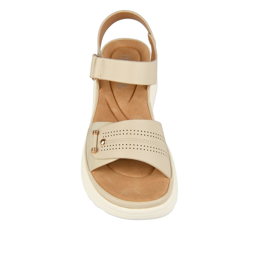 γυναικεία σανδάλια οικολογικό δέρμα μπεζ 1