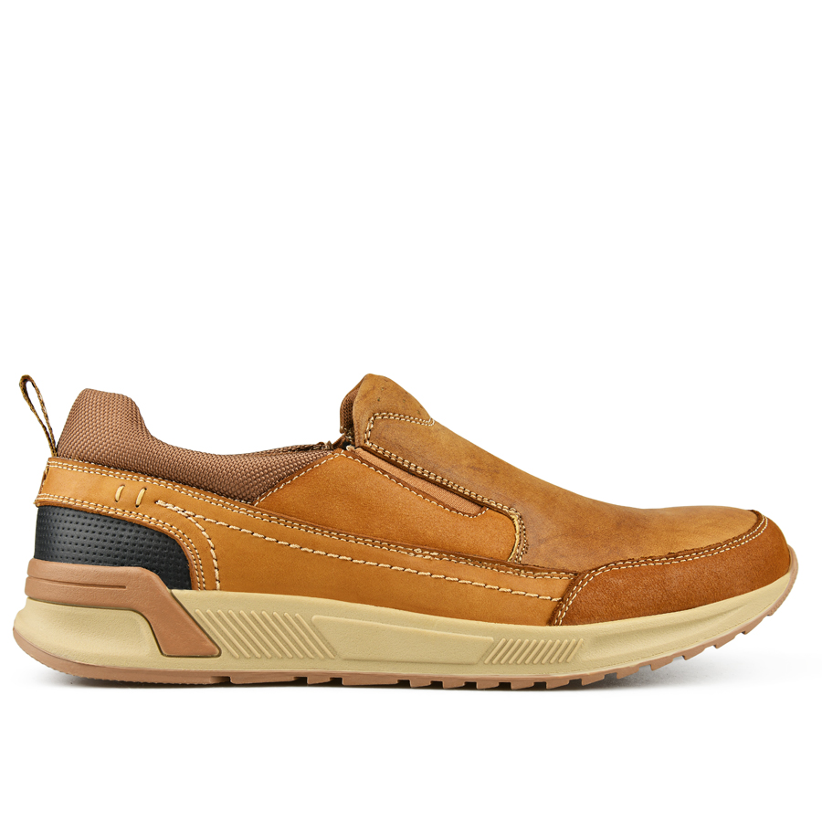 ανδρικά παπούτσια φυσικό δέρμα καφέ 0