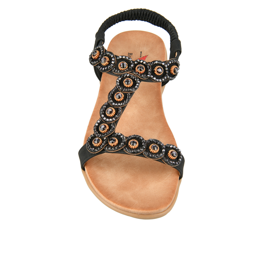 дамски сандали еко кожа черни 1