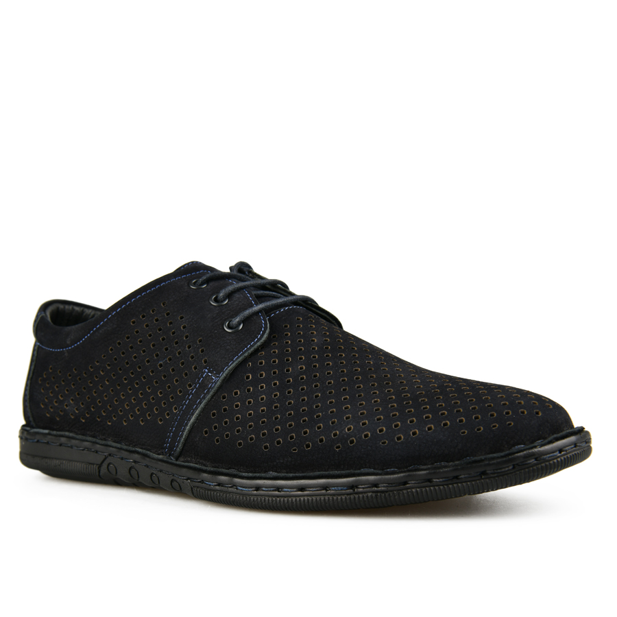 ανδρικά παπούτσια φυσικό δέρμα μαύρο 2