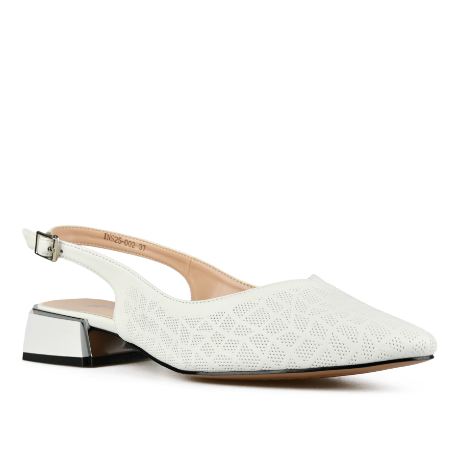 γυναικεία σανδάλια οικολογικό δέρμα λευκά 2