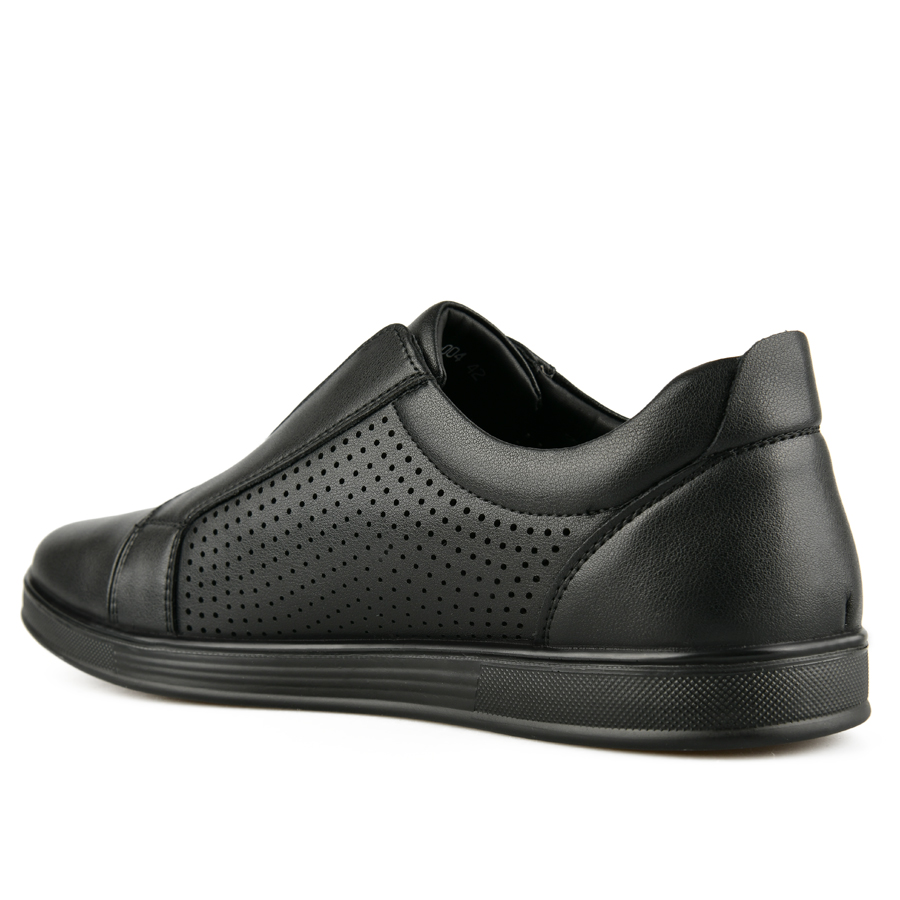 ανδρικά παπούτσια φυσικό δέρμα μαύρο 3