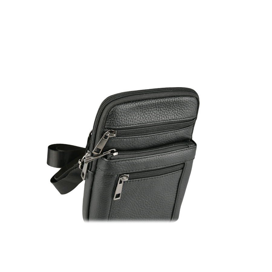 geantă bărbați piele naturală negru 2