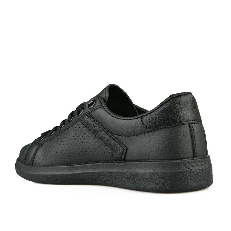 дамски кецове еко кожа черни 3