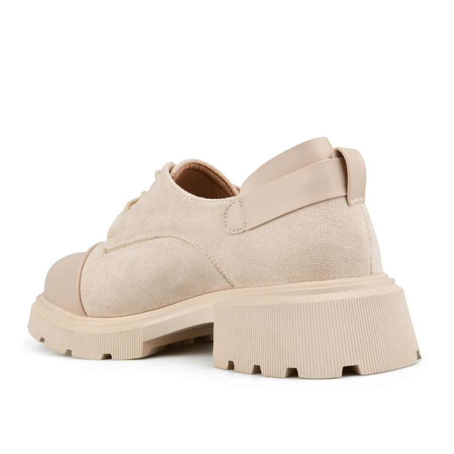 дамски обувки текстил/еко кожа бежови 3