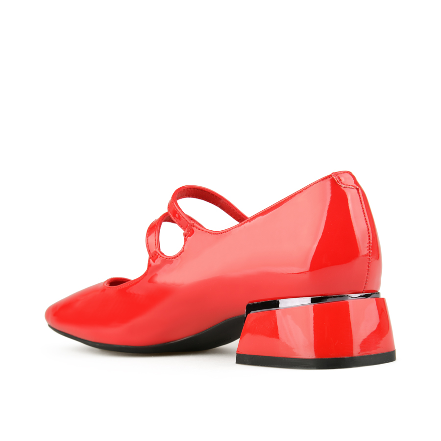 γυναικεία παπούτσια οικολογικό δέρμα κόκκινες 3