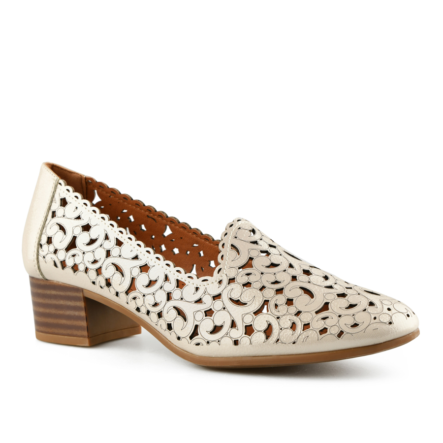 дамски обувки еко кожа бежови 1