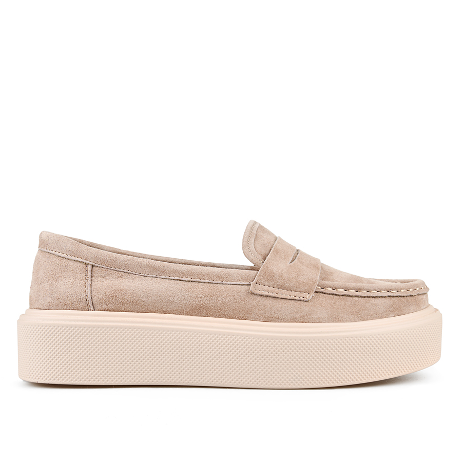 дамски обувки естествена кожа бежови 0