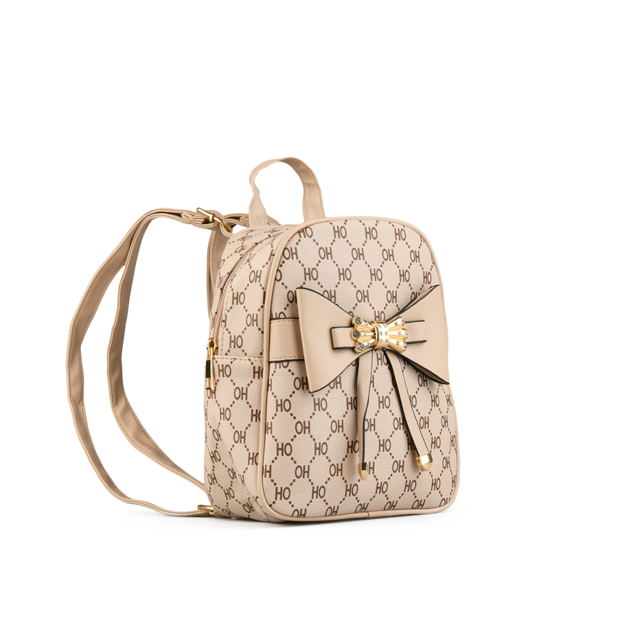 rucsac damă piele ecologică bej 5