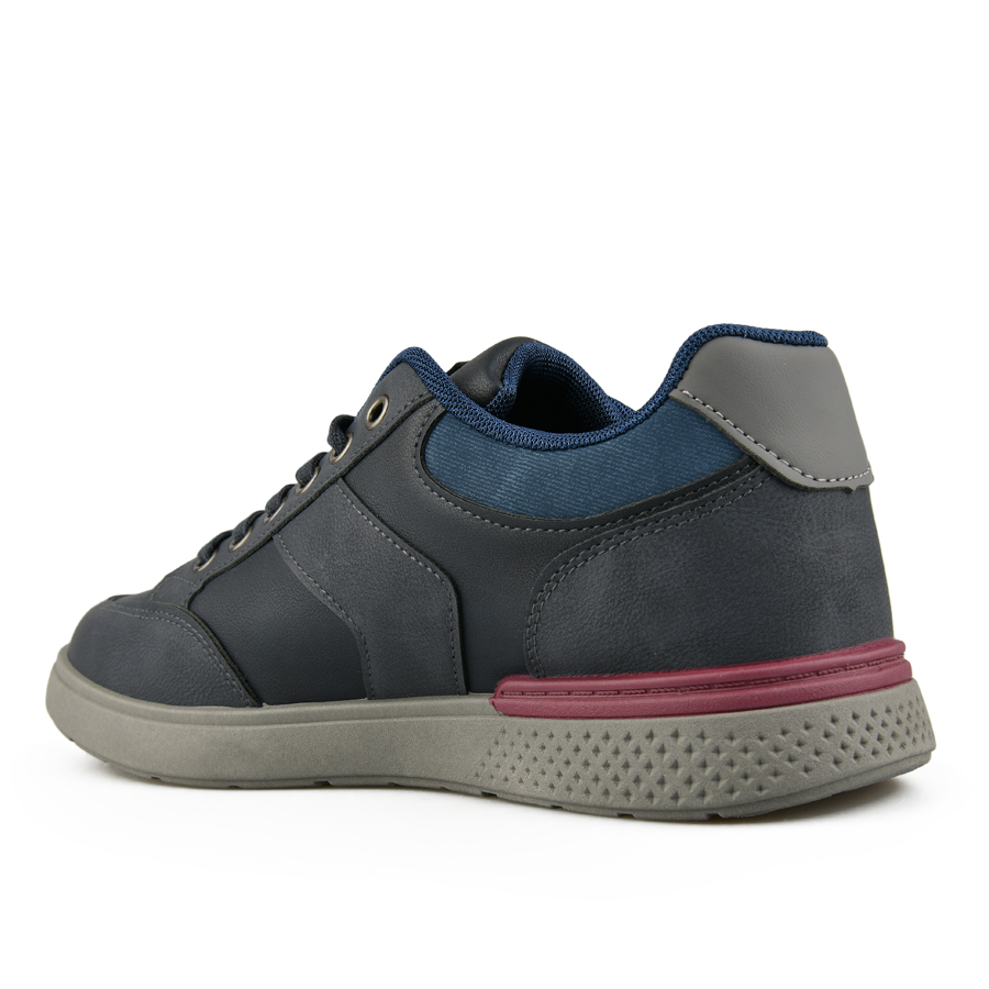 ανδρικά sneakers οικολογικό δέρμα σκούρο μπλε 3