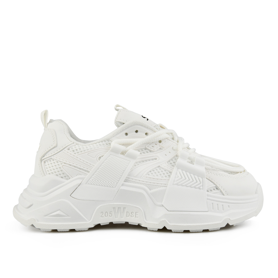 дамски маратонки еко кожа/текстил бели 0