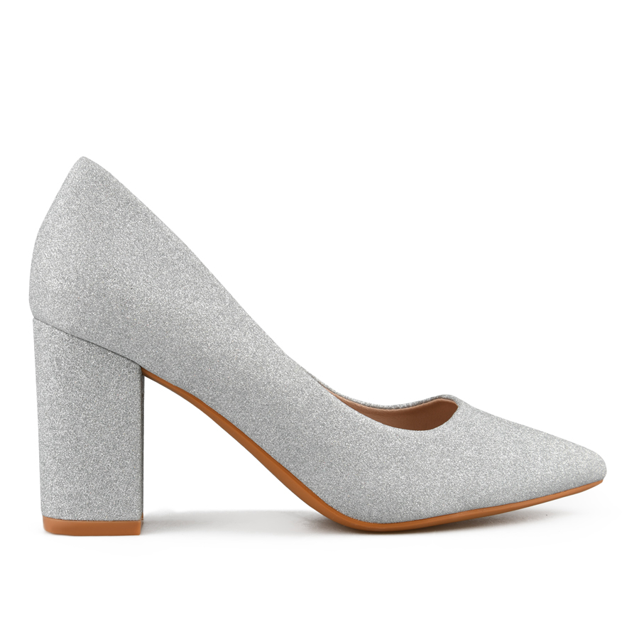 pantofi damă piele ecologică argintiu 0