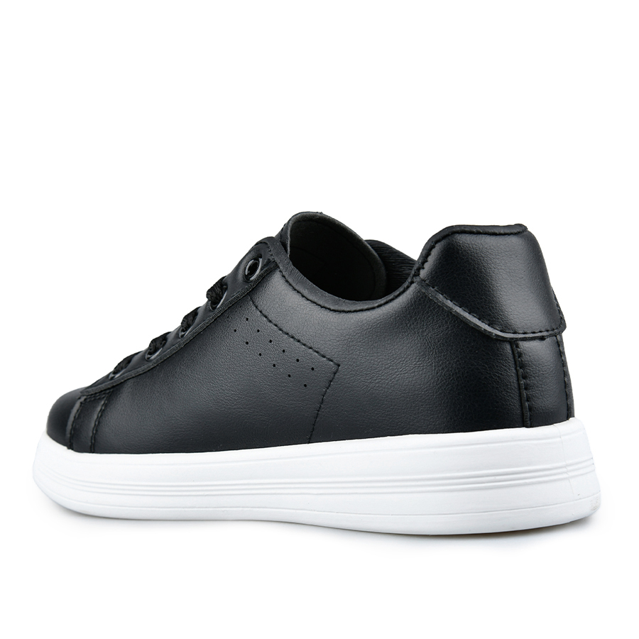 γυναικεία sneakers οικολογικό δέρμα μαύρο 3