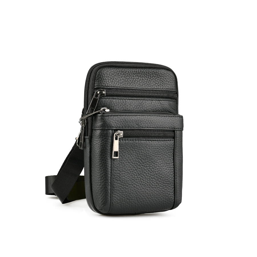 geantă bărbați piele naturală negru 0