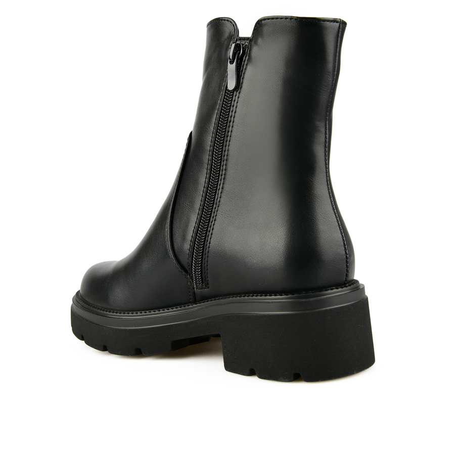 botine damă piele ecologică negru 3