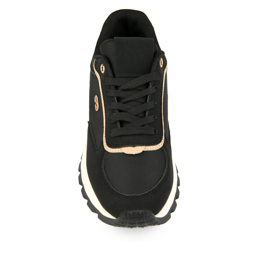 γυναικεία sneakers οικολογικό δέρμα μαύρο 2
