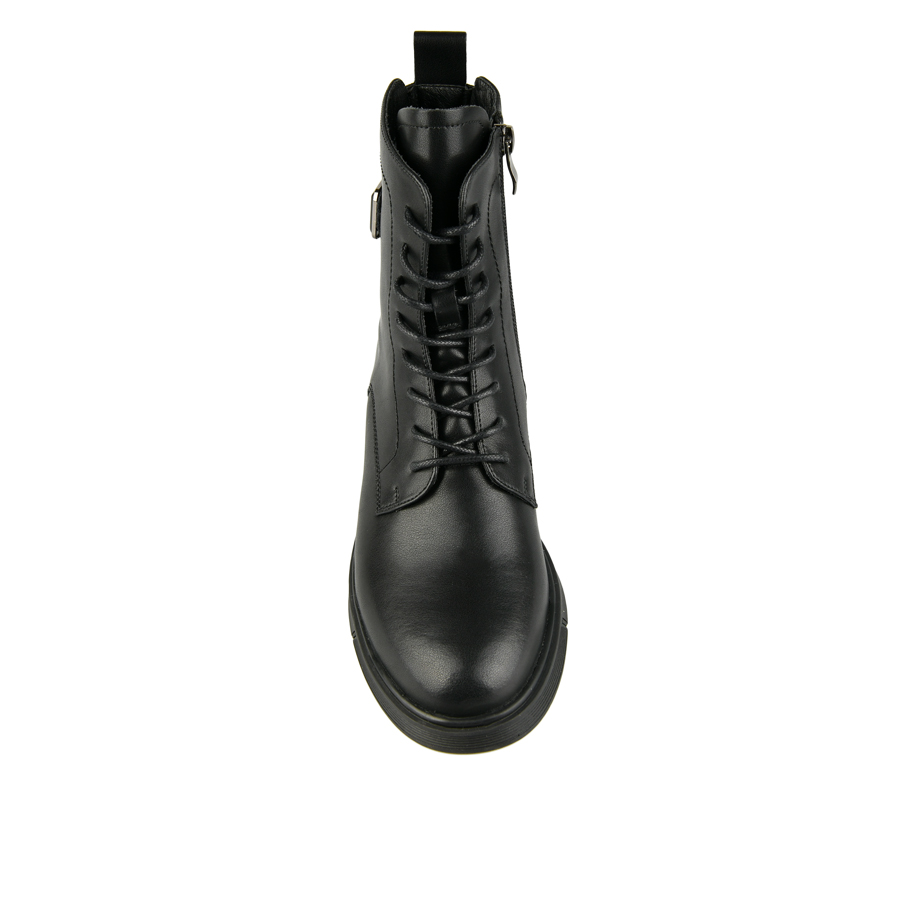 botine damă piele naturală negru 2