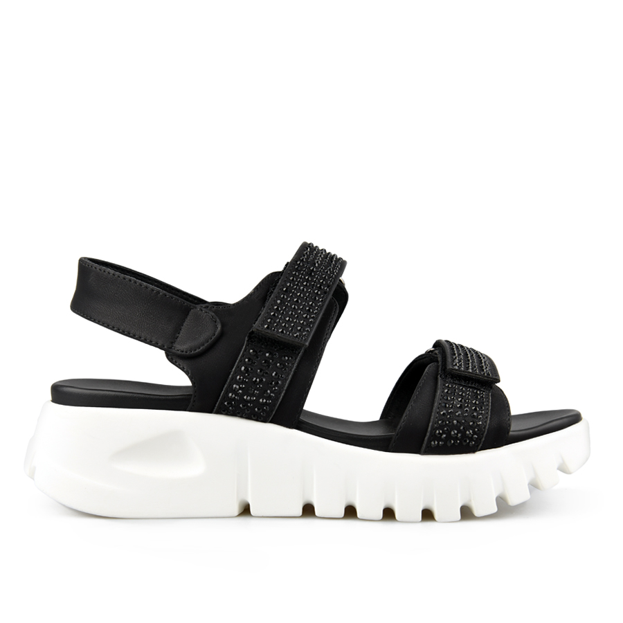 sandale damă piele ecologică negru 0