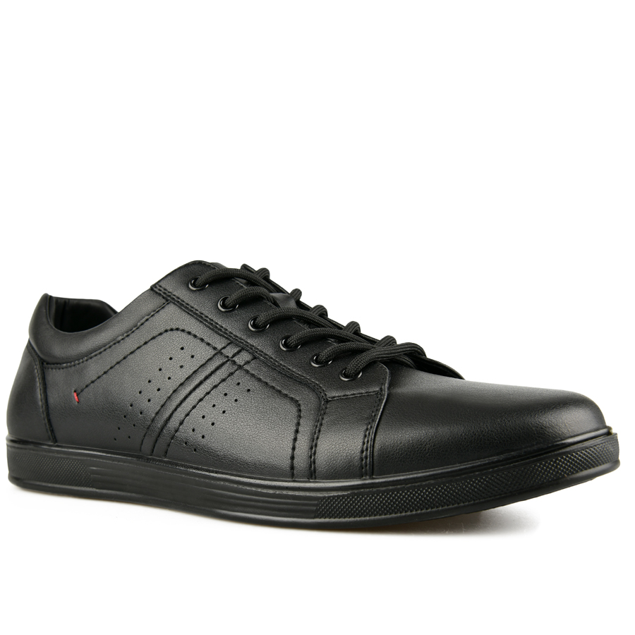 ανδρικά παπούτσια φυσικό δέρμα μαύρο 2