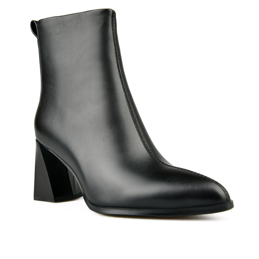 botine damă piele ecologică negru 1