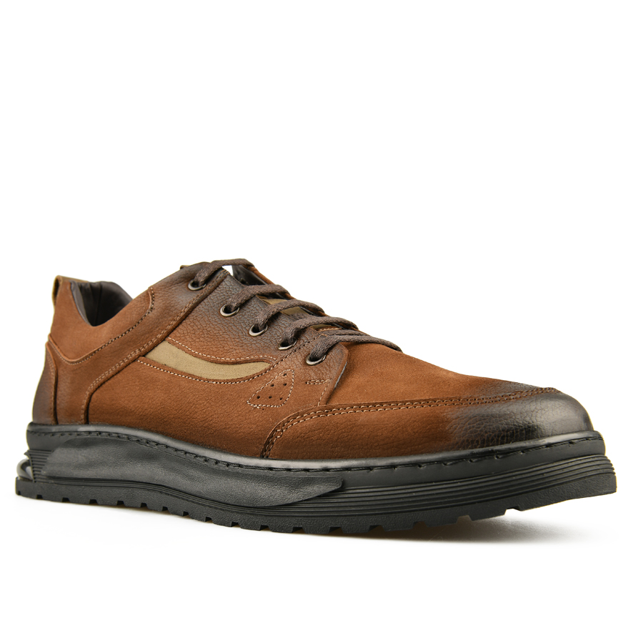 ανδρικά παπούτσια φυσικό δέρμα καφέ 2