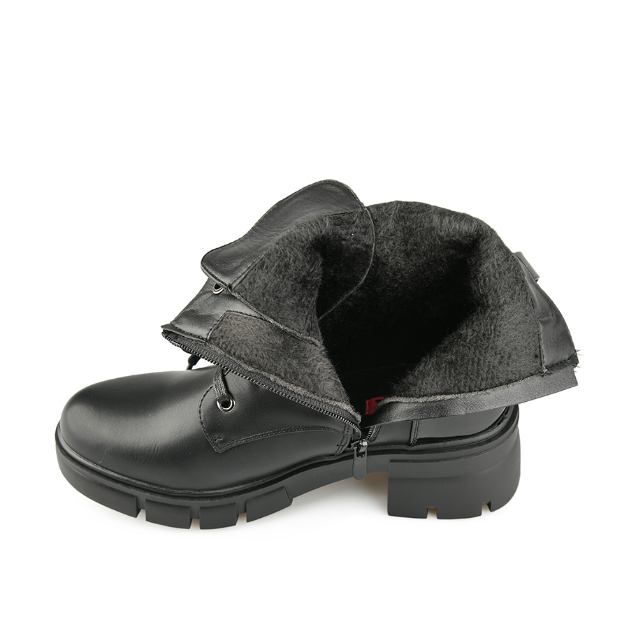 botine damă piele ecologică negru 5