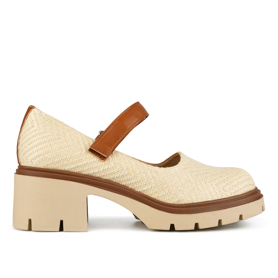 γυναικεία παπούτσια οικολογικό δέρμα/ύφασμα μπεζ 0